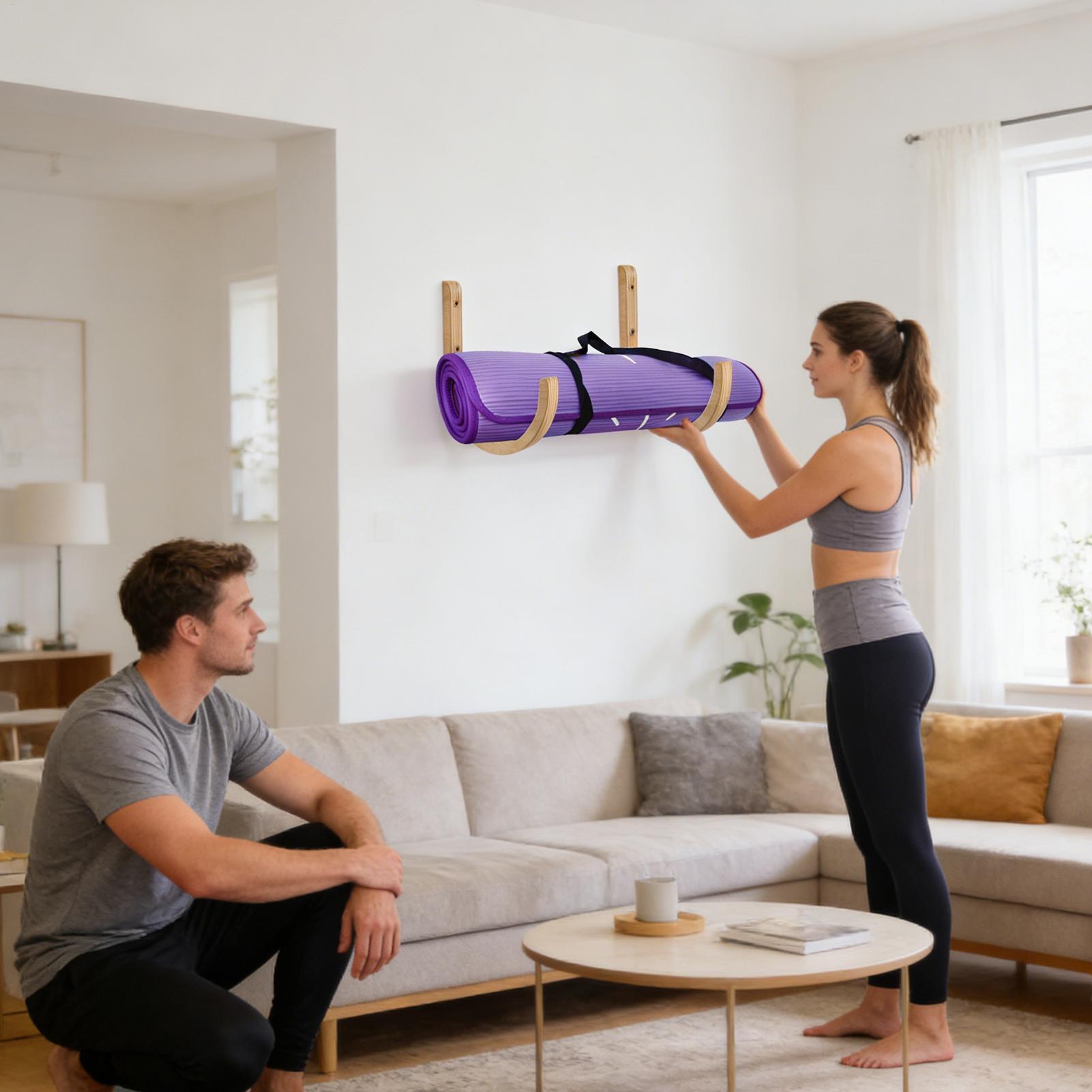 Home Gym Folding Rack - Organizer na matę do jogi, 2
