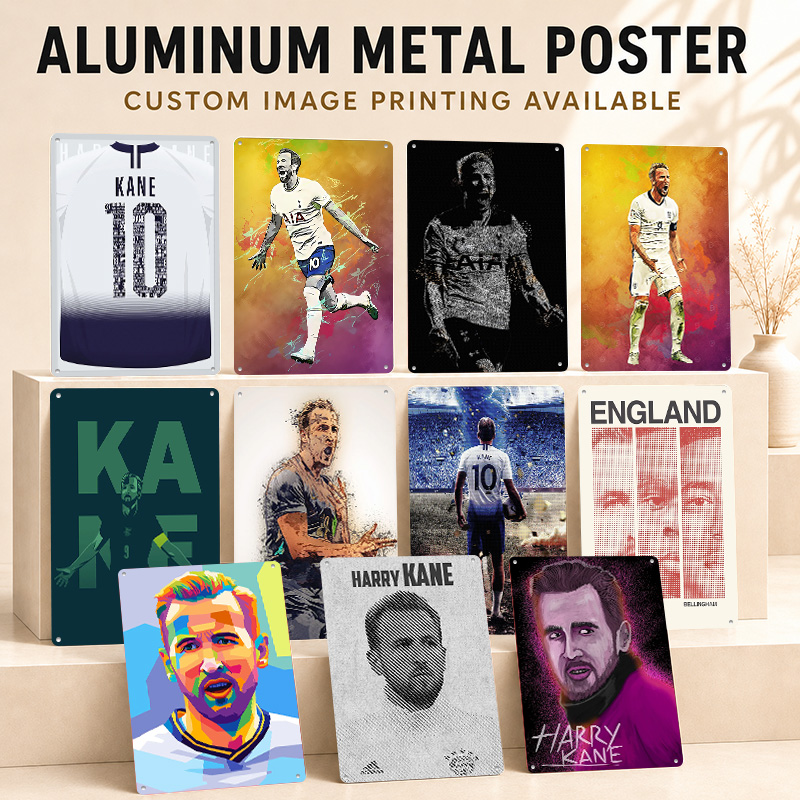 Home Gym Yes Or No - Aluminiowe plakaty z Harrym Kane'em, personalizowane