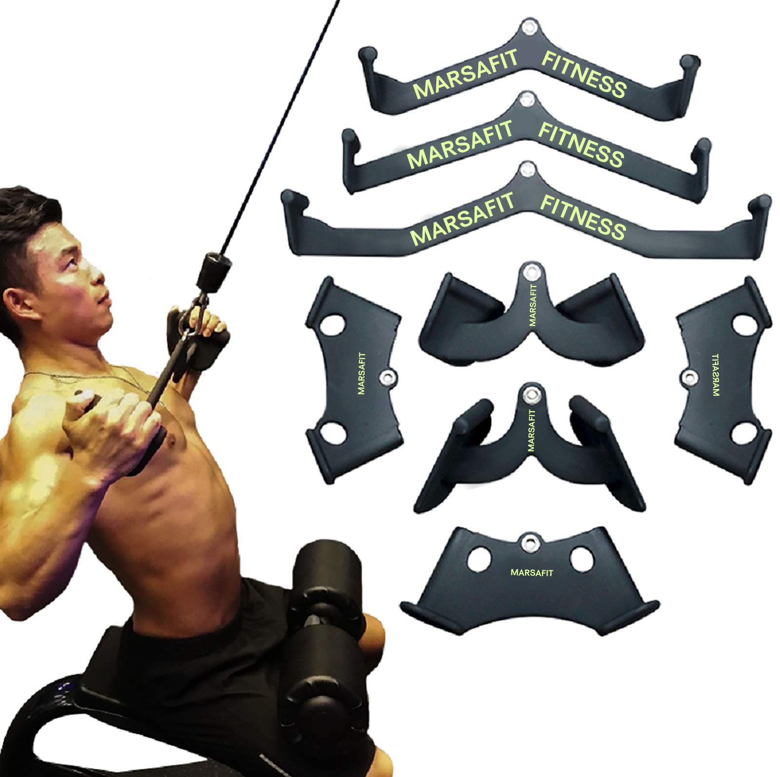 Preacher Curl Pad - Lat Pull Down Bar Uchwyt do