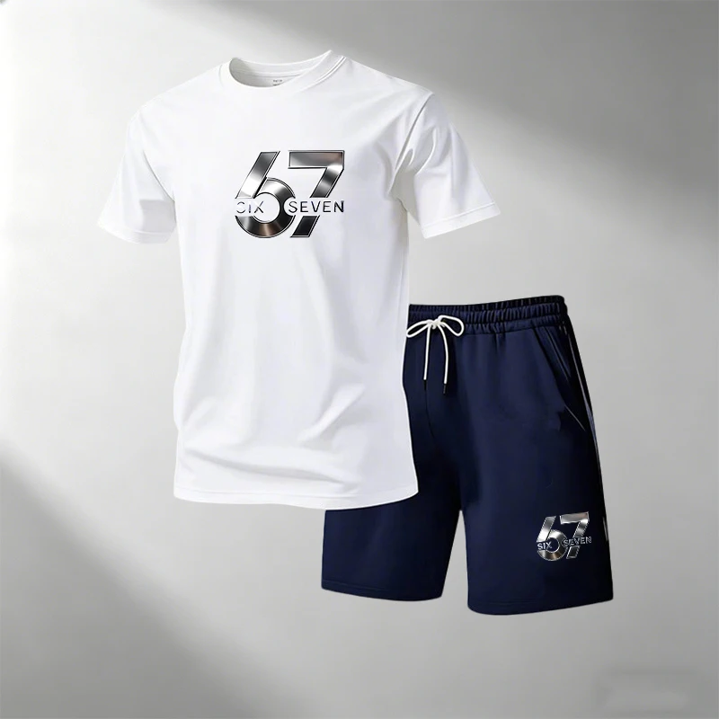 Home Gym Outdoor - Oferta: Męski 2-częściowy zestaw sportowy: T-shirt