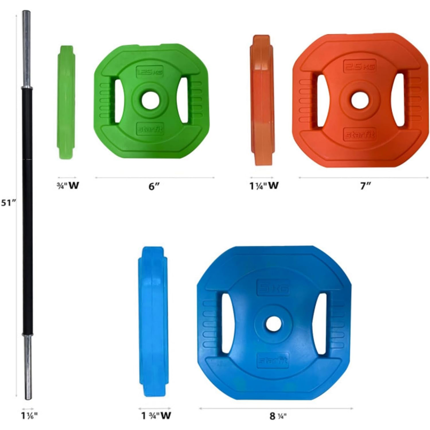 Regulowany zestaw obciążników  – Olympic Barbell 20Kg recenzja i cena
