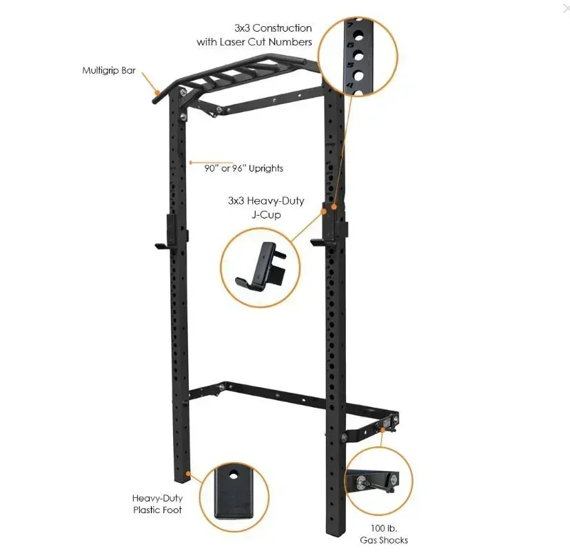 Stojak do przysiadów składany, – Home Gym Folding Rack recenzja i cena