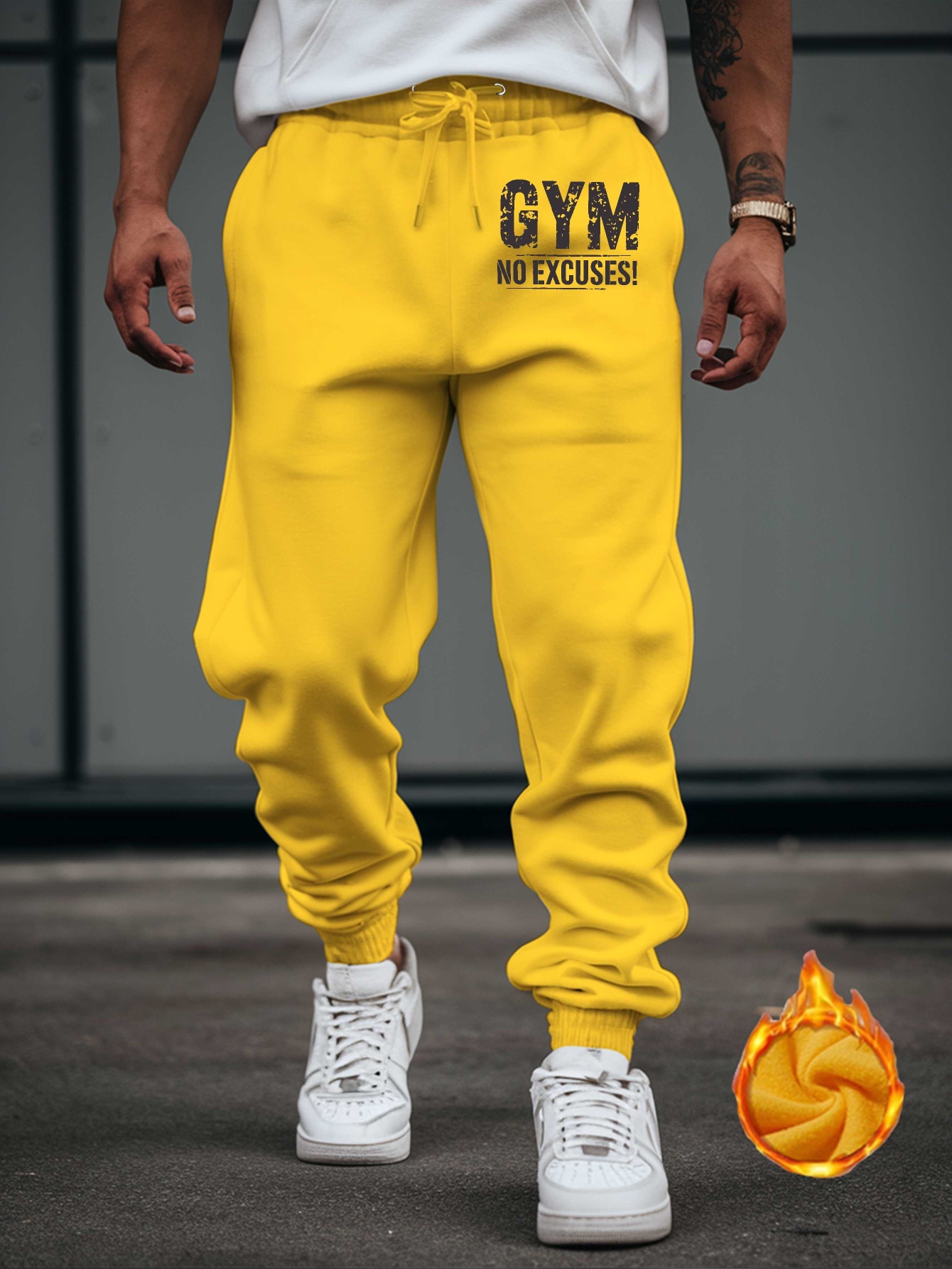 Spodnie dresowe męskie z nadru – Home Gym Outdoor recenzja i cena