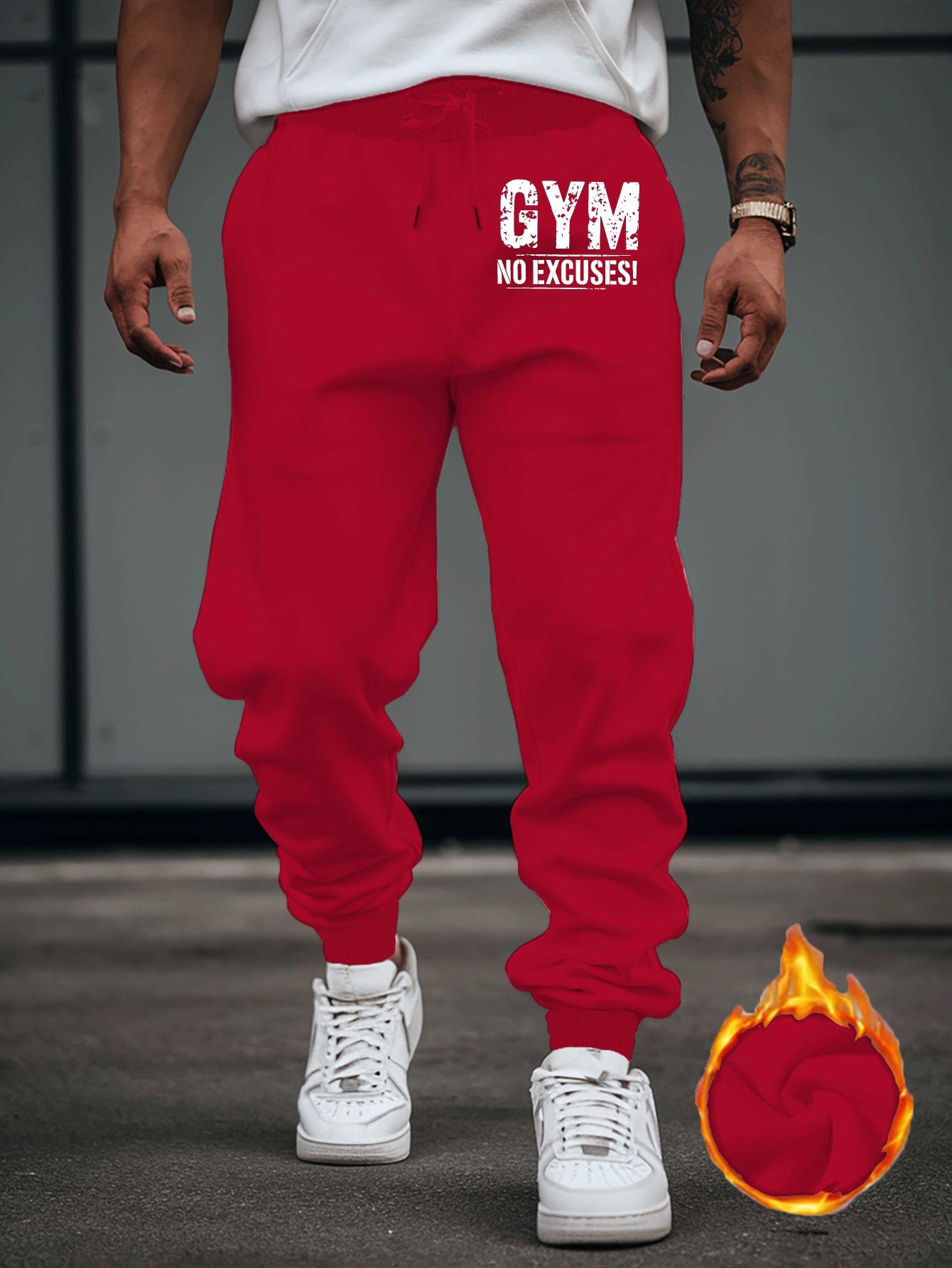 Spodnie dresowe męskie z nadru – Home Gym Outdoor recenzja i cena