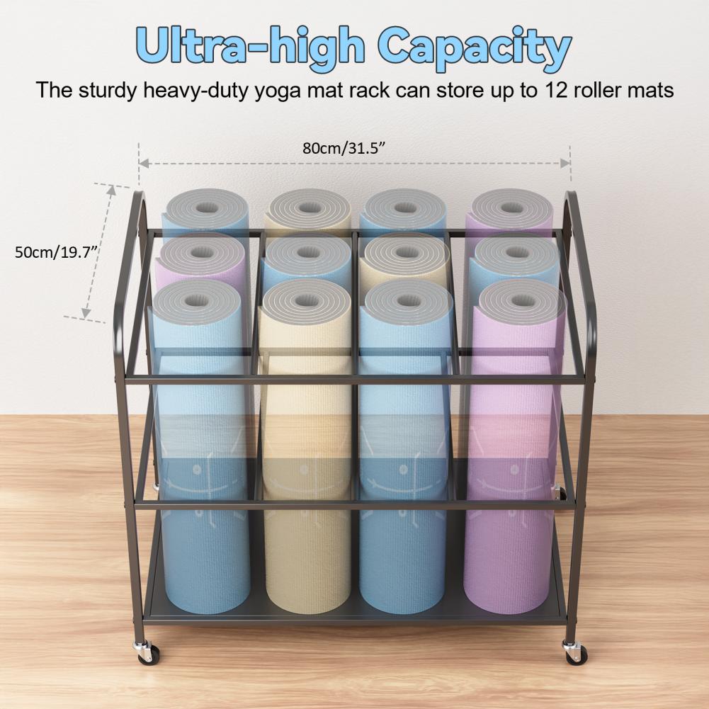 Stojak na maty do jogi z kółka – Home Gym Folding Rack recenzja i cena