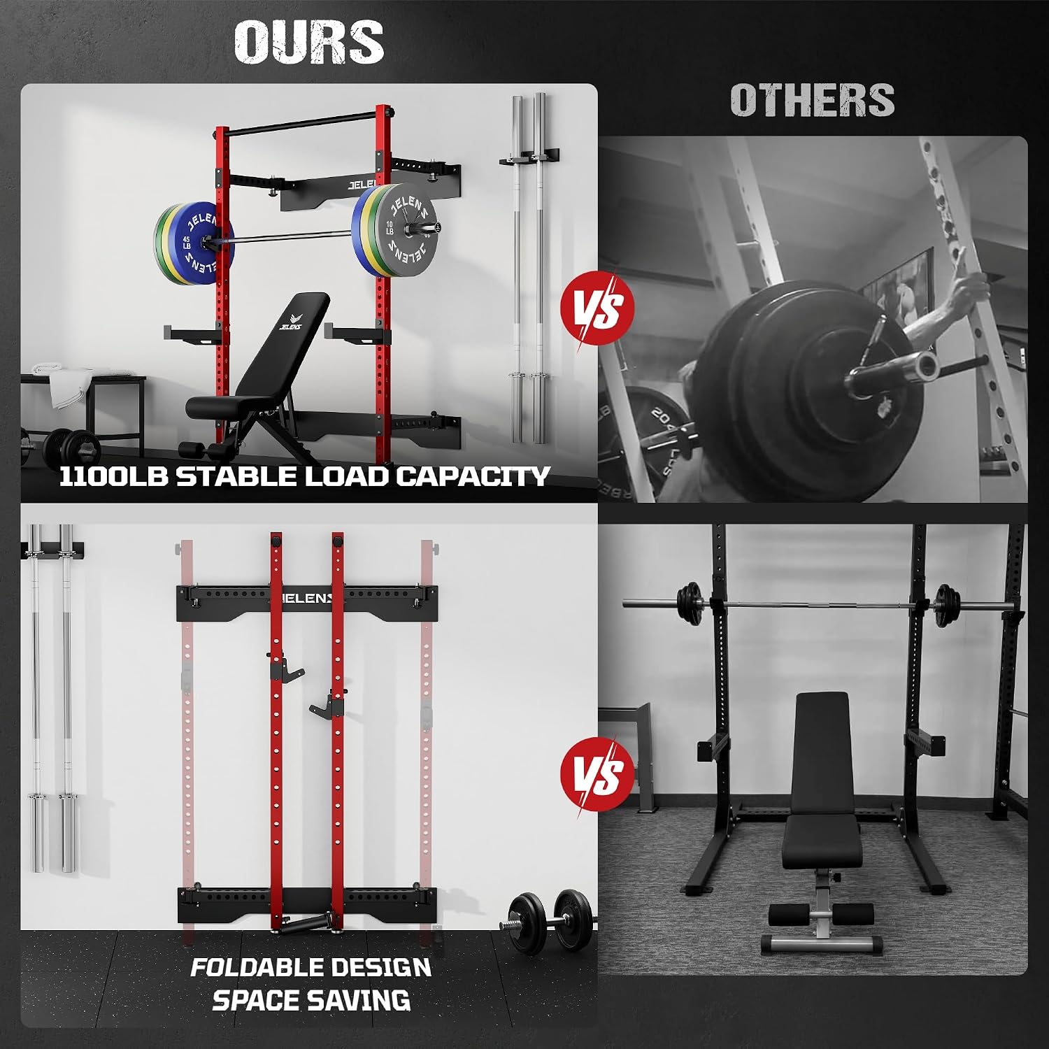 Ścienny składany stojak do prz – Home Gym Folding Rack recenzja i cena
